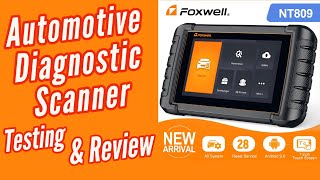 Foxwell NT809 Automotive Diagnostic Scanner Review & Testing