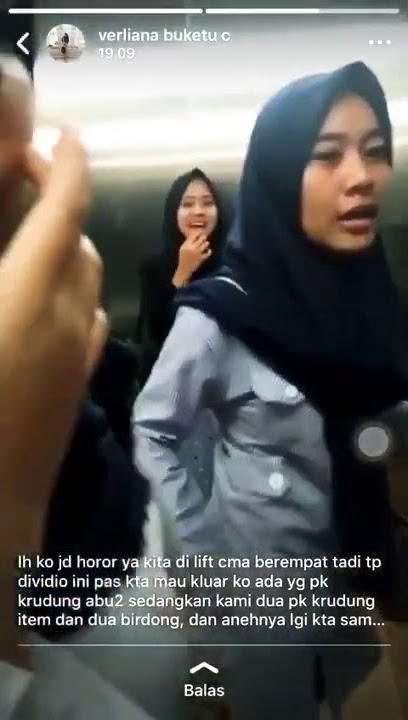 Penampakan cewe berkerudung abu' di lift kampus 4 UAD! Keliatan jelas banget!!