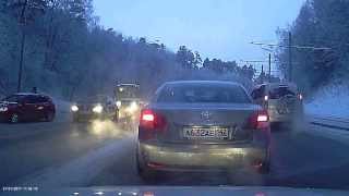 Дтп 6 машин в Кемерово 31.01.2013