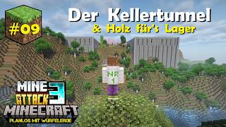 MineAttack 3 #09 Holz für Kisten kloppen & Tunnel graben | MINECRAFT MULTIPLAYER
