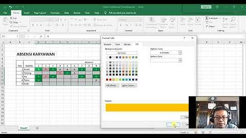 Penggunaan Dasar Fitur Conditional Formatting di Excel | Menandai Parameter Absensi