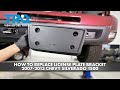 How to Replace License Plate Bracket 2007-2013 Chevrolet Silverado 1500