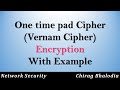 Understanding the One-Time Pad (Vernam Cipher) in Network Security 🔐