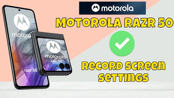 Record Screen Motorola Razr 50 || How to use the option of Record Screen || Record Screen settings