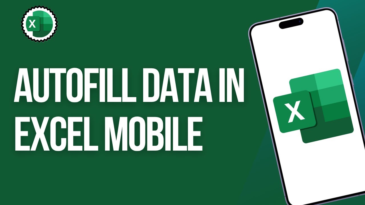 Auto Fill Data How To Autofill Data In Excel Mobile - YouTube