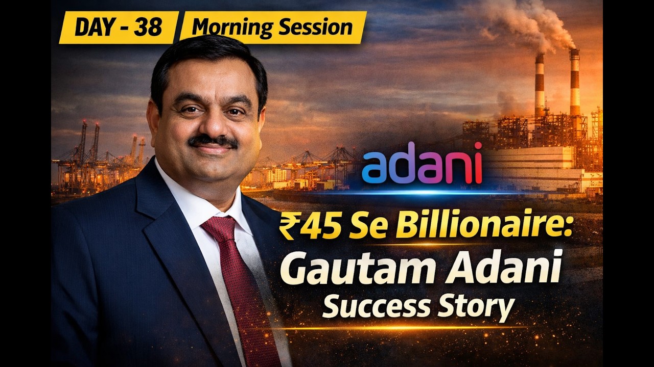 ₹45 Se Billionaire: Gautam Adani Success Story | Day -38| Bipin ...