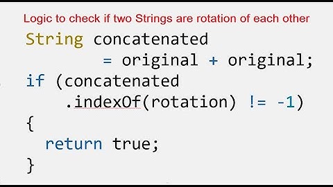 String Rotation Problem  - Coding Interview Questions