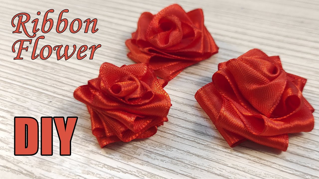 Easy Ribbon Flower DIY