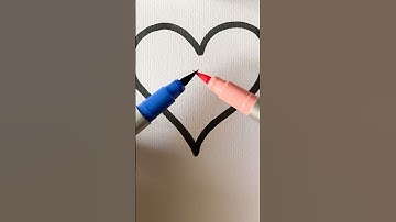 💙💗 #art #youtubeshorts #drawingvideo #kidsart #kidstv #yt #colormixing #kids #ytshorts #shorts