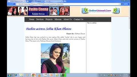 Advance HTML 5 and Css 3 website layout in urdu/hindi part 5/8