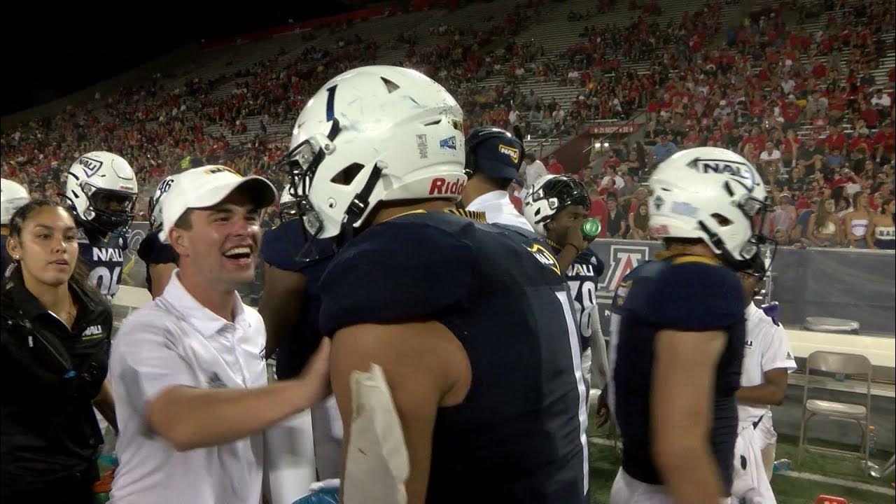 Northern Arizona University (NAU) beats the University of Arizona (UofA