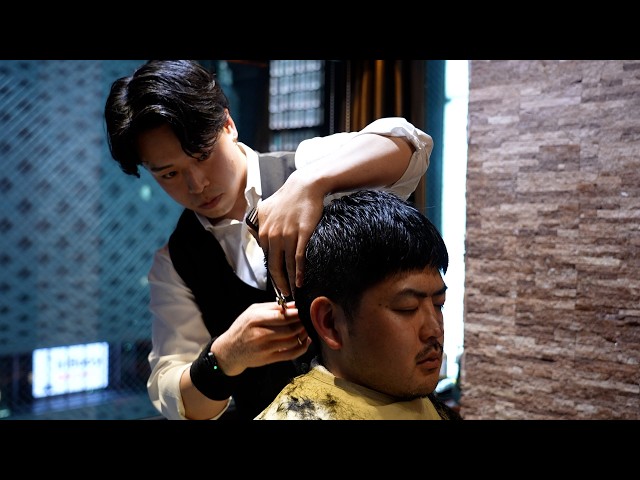 💈🇯🇵 A Luxurious Grooming Experience at Barbershop in Ginza | Haircut, Shampoo, Shaving & Massage