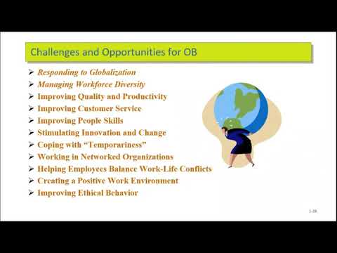 Introduction to Organizational Behavior 3, challenges and opportunities disciplines, decision making