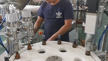 Essential Oil Bottle Filling Machine (Semi Automatic Dropper Bottle Filling Capping Machine)