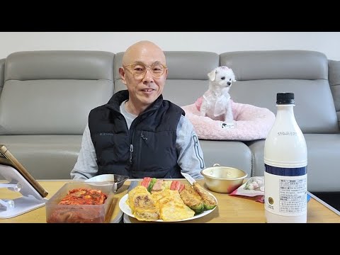 설명절에 모듬전하고  한잔 합니다 ASMR