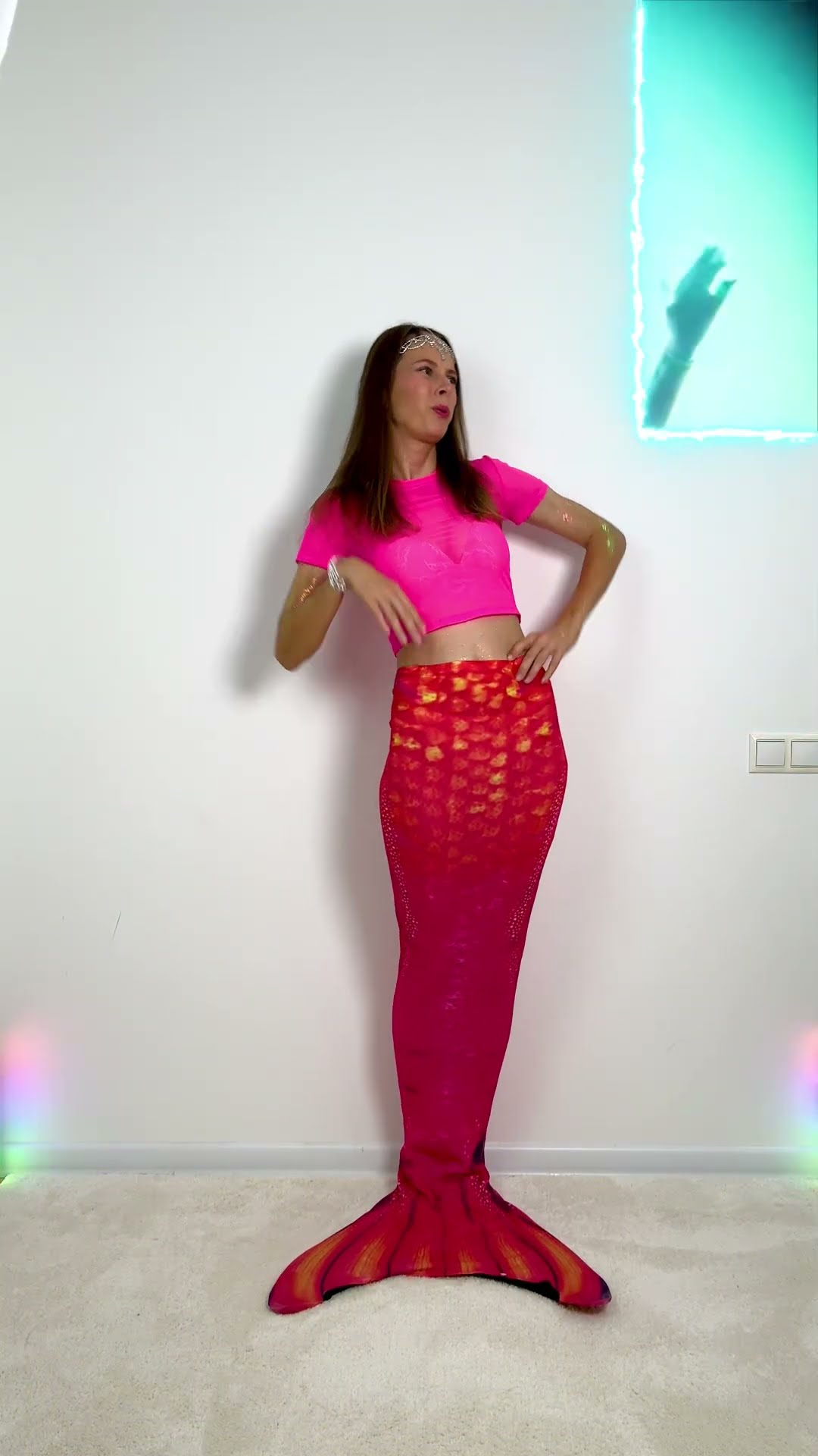 Magic square with dancing for Mermaid #shorts TikTok by Anya Kova