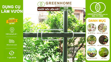 Khớp nối liên kết ống thép bọc nhựa, Nhật Bản, Daim, hỗ trợ làm khung, giàn cây leo, dễ lắp ráp