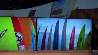 CES 2015 Sony Booth and XBR 65 4K Super Thin TV