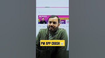 PW App Crash LIVE😳🤯 #pw #shorts #physicswallah