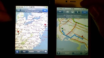 iOS 1 vs. iOS 5 - Maps Apps Compared