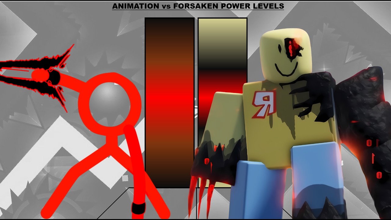 Animations vs Forsaken POWER LEVELS [ Alan Bekcer ]