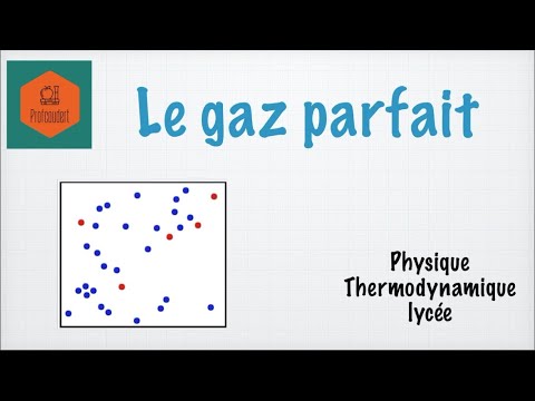 Vidéo: Quelle est la notion de gaz parfait ?