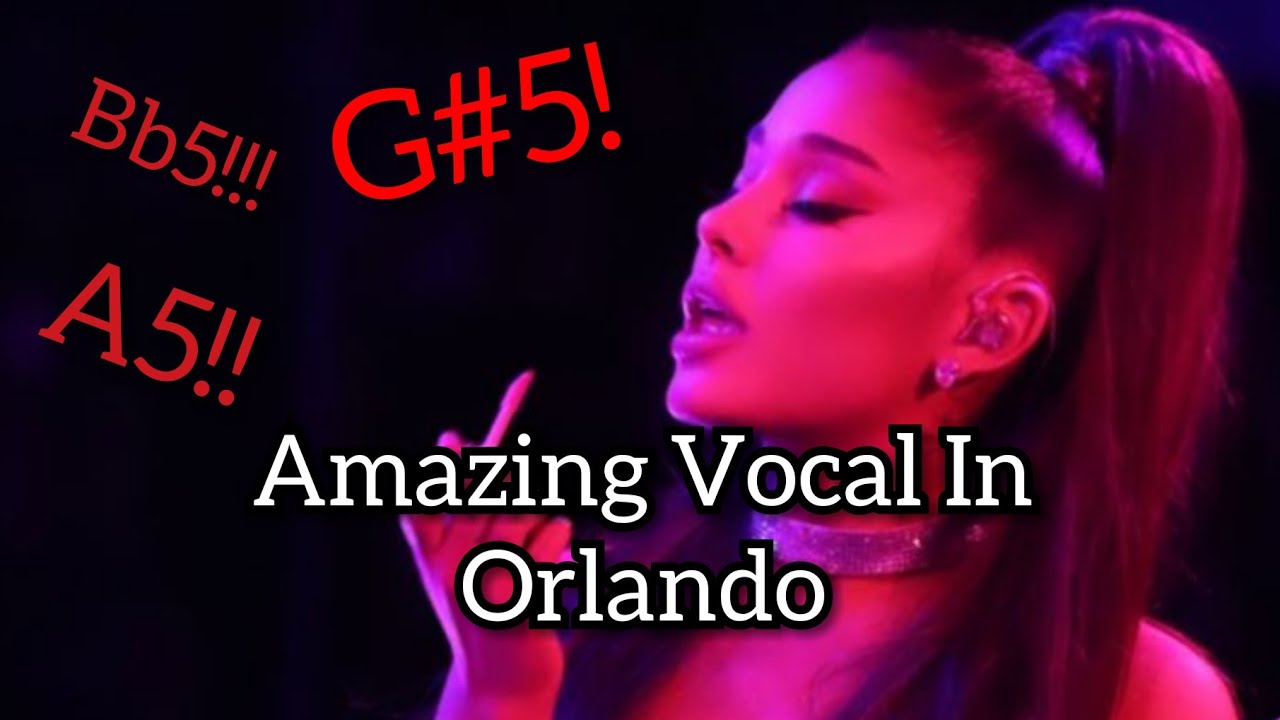 Vocal Showcase Ariana Grande Sweetener Tour Orlando Amazing Vocal