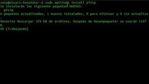 Instalación 7 Zip en Linux