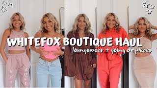 WHITEFOX BOUTIQUE TRY ON HAUL FALL 2021 \/\/ loungewear, going out tops + fashion week pieces