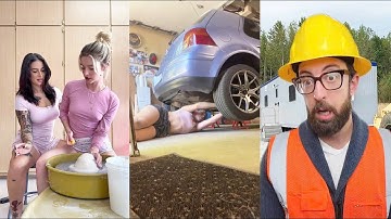 Work Smart, Not Hard – Smart Strategies for Workers✅ #hacks #skills #amazing #workers #construction 