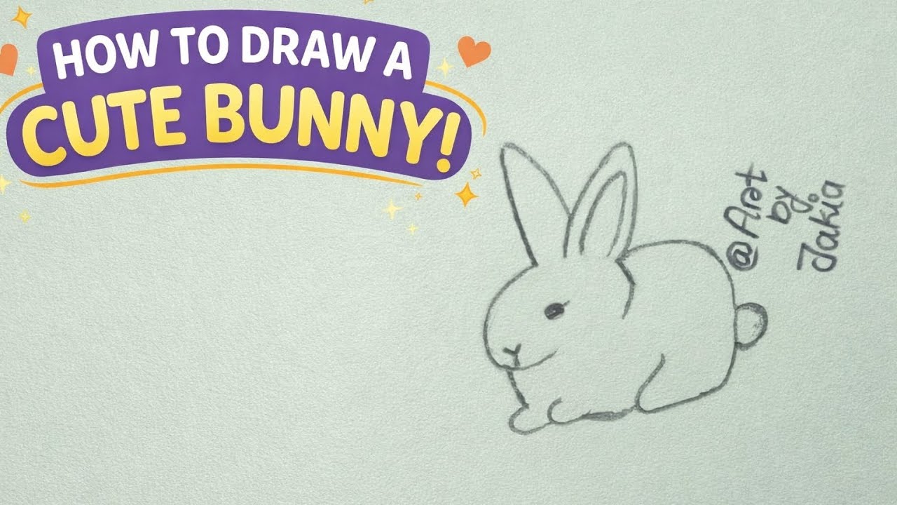 👉 “Easy Bunny Drawing for Beginners ️ Cute Rabbit Sketch Tutorial ...