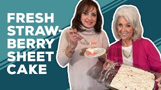 Love &amp; Best Dishes: Fresh Strawberry Sheet Cake Recipe | Strawberry Dessert Ideas