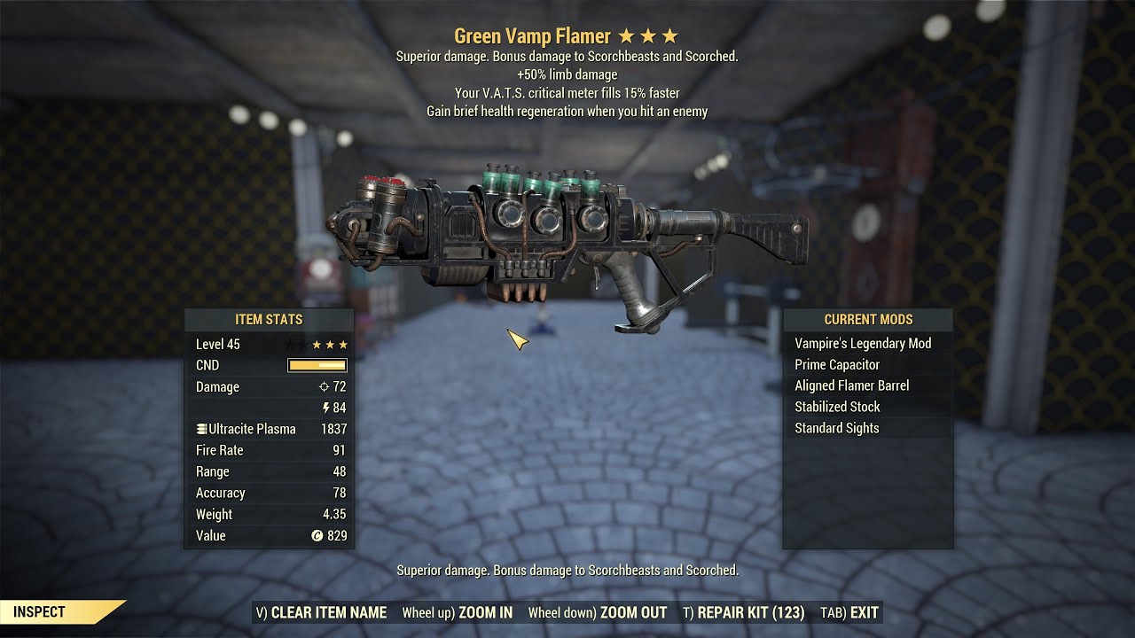 Fallout 76 Enclave Plasma Flamer Rifle. YouTube