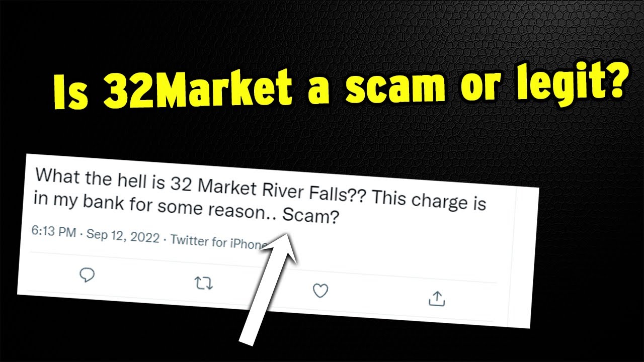 32 Market River Falls WI charge on credit card - is it a fraud or legit