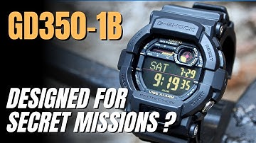 Designed for Secret Missions! Casio GShock GD 350 Review - Vibe Alert Negative Display GD350