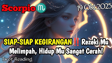 Scorpio♏ SIAP-SIAP KEGIRANGAN‼️Rezeki Mu Melimpah, Hidup Mu Sangat Cerah Oktober 2025 - Mata Zodiak