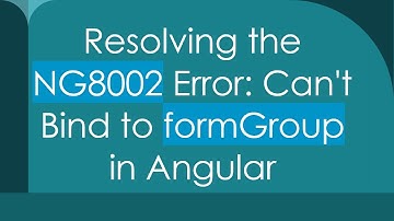 Resolving the NG8002 Error: Can