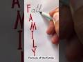 "Formula of the family."