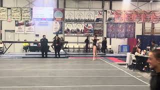 1st place floor routine from yellow rose! 9.65! @collegegymnews #2027 #keepgettingbetter #nastics