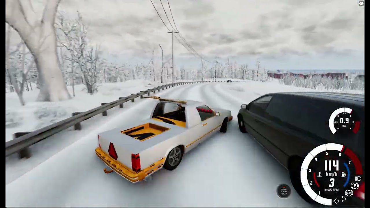 snow drifting i en kapad 740 riktigt gött turbo ljud