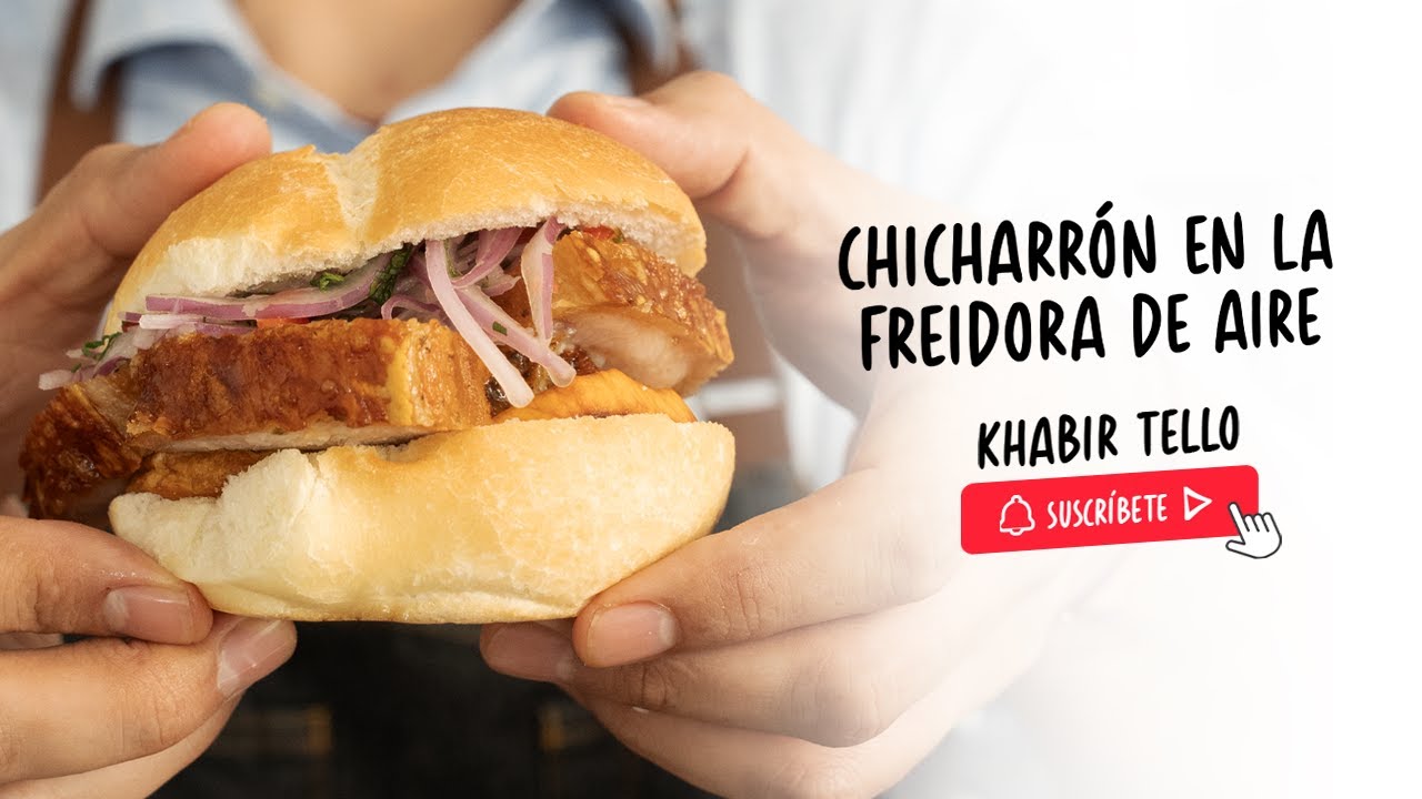 Chicharrón en freidora de aire | Receta Fácil, Crocante y Saludable del Desayuno Peruano 🐷🔥