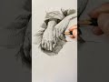 Draw the hands with Pencil