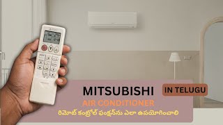 Mitsubishi Inverter AC Settings Explained in Telugu Easy Method