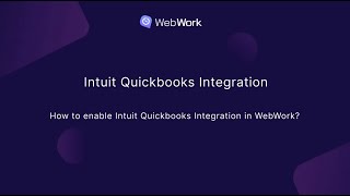 How to enable Intuit Quickbooks Integration in WebWork