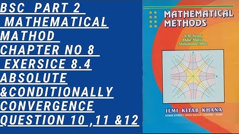 Bsc part 2 mathematical method chapter 8 exercise 8.4 question 10 ,11 &12