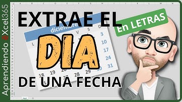 Como Extraer el DÍA de una Fecha en Excel #funciones