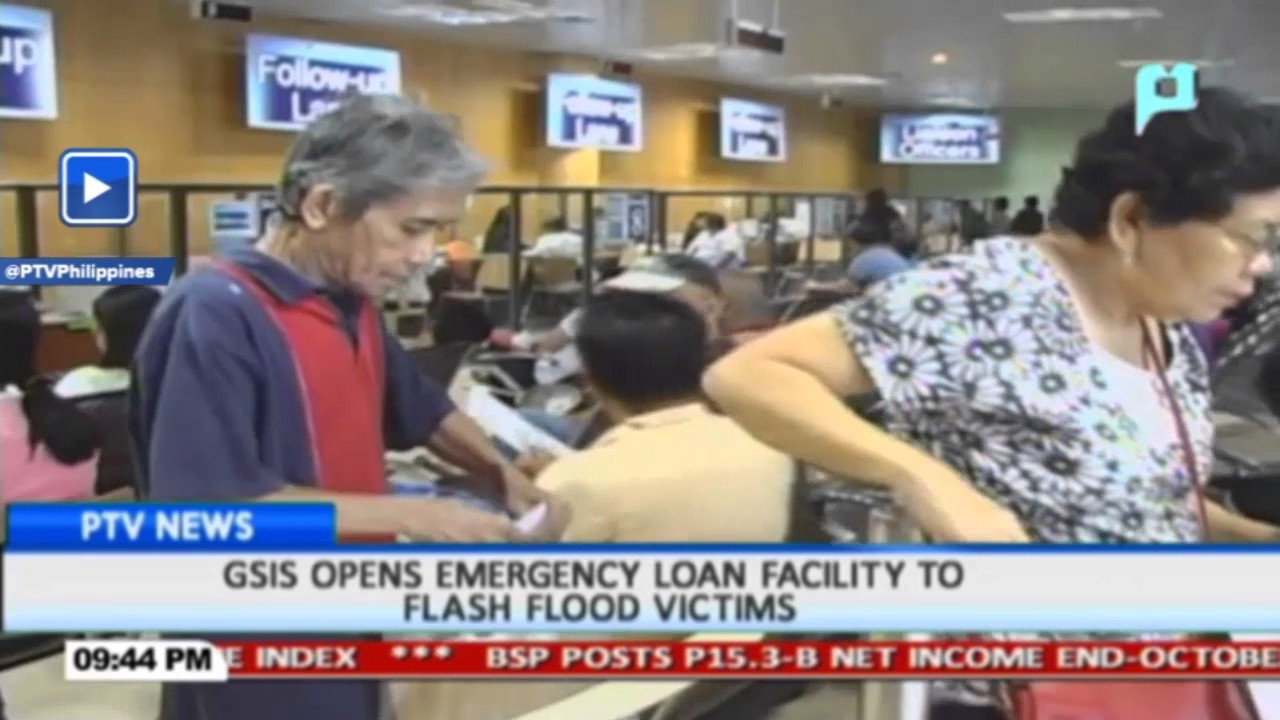 GSIS opens emergency loan facility to flash flood victims