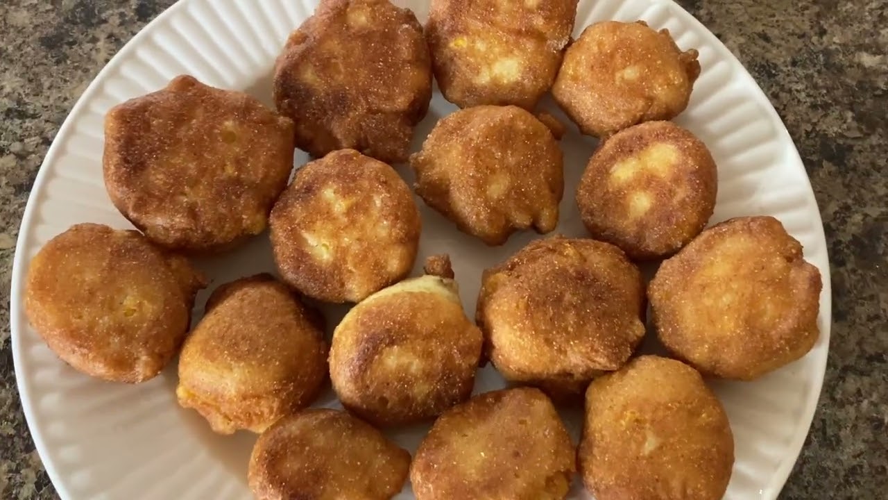 Corn nuggets for lunch!