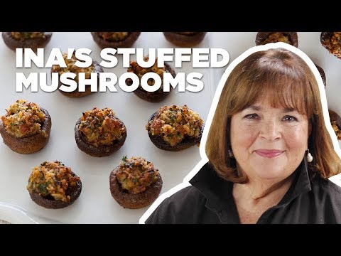barefoot-contessa-makes-sausage-stuffed-mushrooms-|-food-network