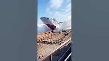 Massive Cruise Ship Launch Ends in Total Failure!